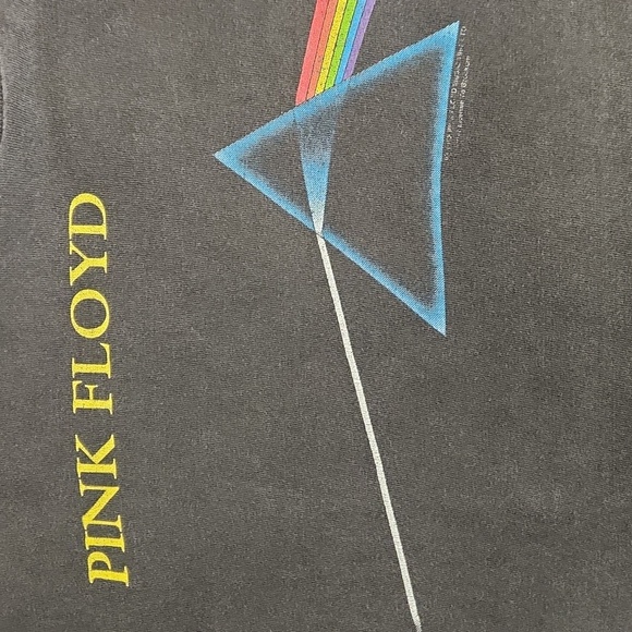 Vintage Pink Floyd Shirt Mens Large Black 1994 Dark Side of The Moon Rock Band - Picture 7 of 9